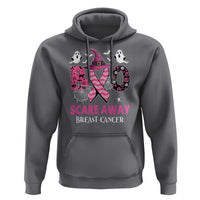 Pink Breast Cancer Halloween Hoodie Boo Scare Away Pink Ribbon Witch - Wonder Print Shop