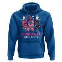 Pink Breast Cancer Halloween Hoodie Boo Scare Away Pink Ribbon Witch - Wonder Print Shop
