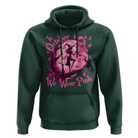 Breast Cancer Halloween Hoodie In October We Wear Pink Witch - Wonder Print Shop