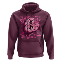 Breast Cancer Halloween Hoodie In October We Wear Pink Witch - Wonder Print Shop