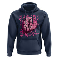 Breast Cancer Halloween Hoodie In October We Wear Pink Witch - Wonder Print Shop
