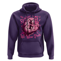 Breast Cancer Halloween Hoodie In October We Wear Pink Witch - Wonder Print Shop