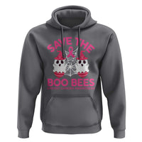 Breast Cancer Halloween Hoodie Save The Boo Bees - Wonder Print Shop