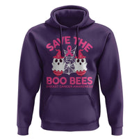 Breast Cancer Halloween Hoodie Save The Boo Bees - Wonder Print Shop