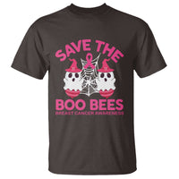 Breast Cancer Halloween T Shirt Save The Boo Bees - Wonder Print Shop