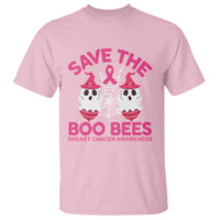 Breast Cancer Halloween T Shirt Save The Boo Bees - Wonder Print Shop