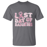 Pink Breast Cancer Chemotherapy T Shirt Last Day Of Radiation Pink Ribbon - Wonder Print Shop