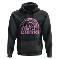 Breast Cancer Chemotherapy Hoodie Last Day Of Chemo Pink Ribbon - Wonder Print Shop