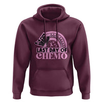Breast Cancer Chemotherapy Hoodie Last Day Of Chemo Pink Ribbon - Wonder Print Shop