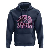 Breast Cancer Chemotherapy Hoodie Last Day Of Chemo Pink Ribbon - Wonder Print Shop