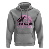 Breast Cancer Chemotherapy Hoodie Last Day Of Chemo Pink Ribbon - Wonder Print Shop