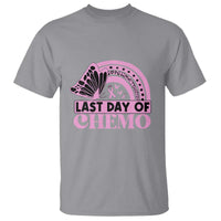 Breast Cancer Chemotherapy T Shirt Last Day Of Chemo Pink Ribbon - Wonder Print Shop