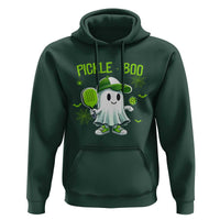 Halloween Pickleball Hoodie Pickle Boo Cute Ghost