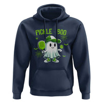 Halloween Pickleball Hoodie Pickle Boo Cute Ghost