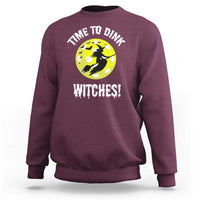 Halloween Pickleball Sweatshirt Time To Dink Witches - Wonder Print Shop
