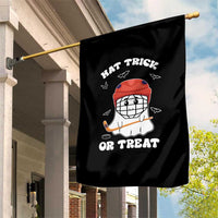 Halloween Hockey Garden Flag Hat Trick Or Treat Ghost Player - Wonder Print Shop