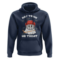 Halloween Hockey Hoodie Hat Trick Or Treat Ghost Player