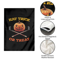 Halloween Hockey Garden Flag Hat Trick Or Treat Pumpkin Player - Wonder Print Shop