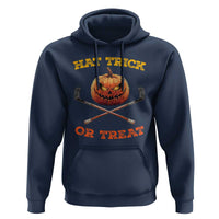 Halloween Hockey Hoodie Hat Trick Or Treat Pumpkin Player