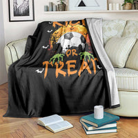 Halloween Soccer Throw Blanket Kick Or Treat Spooky Season - Wonder Print Shop