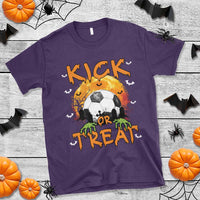 Halloween Soccer T Shirt Kick Or Treat Spooky Season - Wonder Print Shop