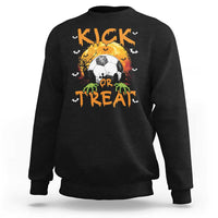 Halloween Soccer Sweatshirt Kick Or Treat Spooky Season - Wonder Print Shop