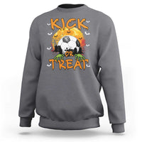Halloween Soccer Sweatshirt Kick Or Treat Spooky Season - Wonder Print Shop