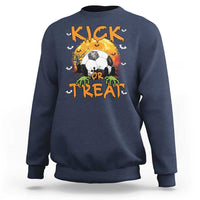 Halloween Soccer Sweatshirt Kick Or Treat Spooky Season - Wonder Print Shop