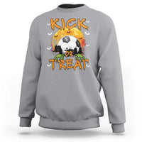 Halloween Soccer Sweatshirt Kick Or Treat Spooky Season - Wonder Print Shop
