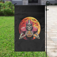 Halloween Football Garden Flag Spooky Skeleton Player - Wonder Print Shop