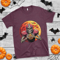 Halloween Football T Shirt Spooky Skeleton Player - Wonder Print Shop