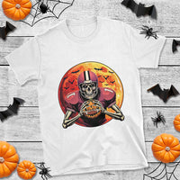 Halloween Football T Shirt Spooky Skeleton Player - Wonder Print Shop
