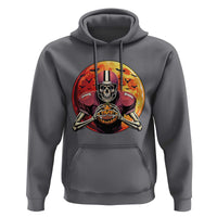 Halloween Football Hoodie Spooky Skeleton Player