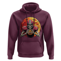 Halloween Football Hoodie Spooky Skeleton Player