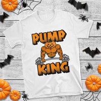 Funny Halloween Gymer T Shirt Pump King Gym Workout Pumpkin - Wonder Print Shop