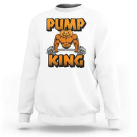 Funny Halloween Gymer Sweatshirt Pump King Gym Workout Pumpkin - Wonder Print Shop