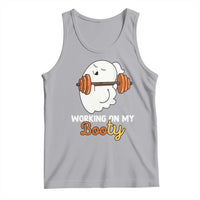 Halloween Gymer Tank Top Working On My Booty Funny Ghost