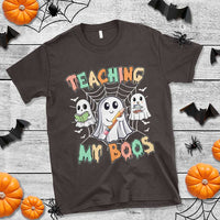 Teacher Halloween T Shirt Teaching My Boos Cute Ghost - Wonder Print Shop