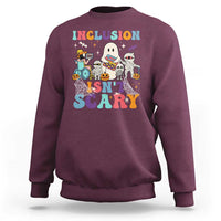 Special Teacher Halloween Sweatshirt Inclusion Isn't Scary - Wonder Print Shop
