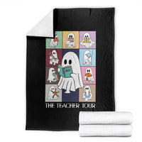 Science Teacher Halloween Throw Blanket Spooky Teacher Era - Wonder Print Shop