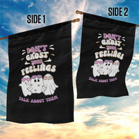 School Counselor Halloween Garden Flag Don't Ghost Your Feelings Spooky Mental Health - Wonder Print Shop