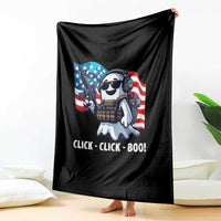 Halloween Veteran Throw Blanket Click Click Boo Army - Wonder Print Shop