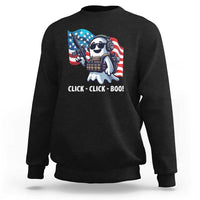 Halloween Veteran Sweatshirt Click Click Boo Army - Wonder Print Shop