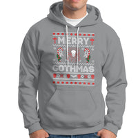 Merry Gothmas Goth Christmas Spider Skulls Hoodie - Wonder Print Shop