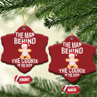 Xmas Pregnancy Christmas Ornament The Man Behind The Cookie In The Oven Gingerbread Baby - Wonder Print Shop