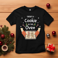 Christmas Pregnancy Gingerbread Baby Cookie In This Oven T Shirt - Wonder Print Shop