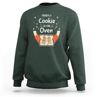 Christmas Pregnancy Gingerbread Baby Cookie In This Oven Sweatshirt - Wonder Print Shop