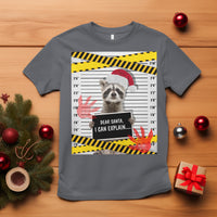 Christmas T Shirt Dear Santa I Can Explain Funny Raccoon Lover - Wonder Print Shop