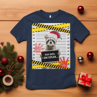 Christmas T Shirt Dear Santa I Can Explain Funny Raccoon Lover - Wonder Print Shop