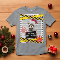 Christmas T Shirt Dear Santa I Can Explain Funny Raccoon Lover - Wonder Print Shop